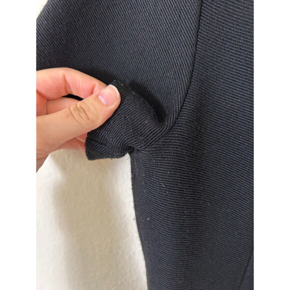 Theory Dress Women's 10 Black Wool Blend Vyla Comfort Knit‎ Zipper minimalist - Picture 5 of 12